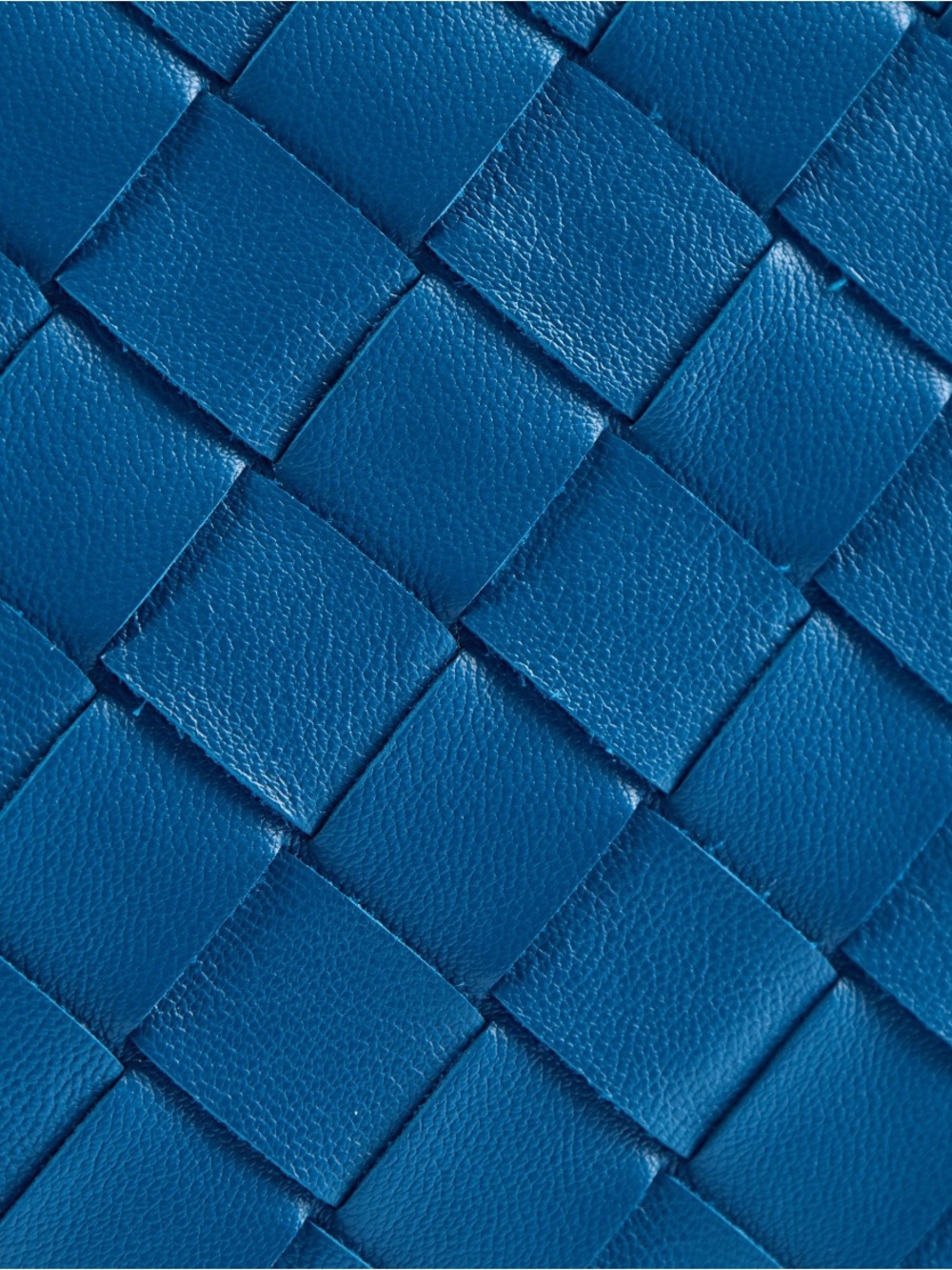NEW Bottega Veneta Small Hop in Deep Pacific Blue Leather Woven Hobo Bag - Picture 4 of 13